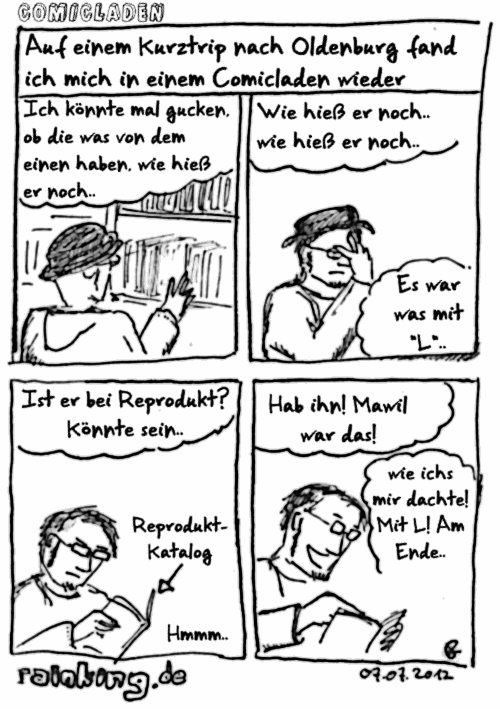 comic mawil comicladen reprodukt